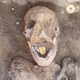 An Egyptian mummy found with a golden tongue.